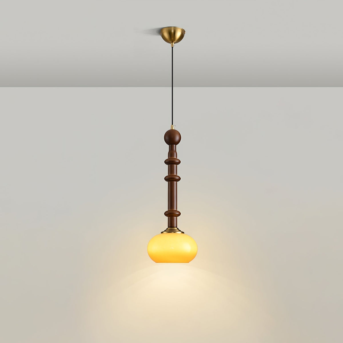 Yovelis Vintage Wood Pendant Lamp