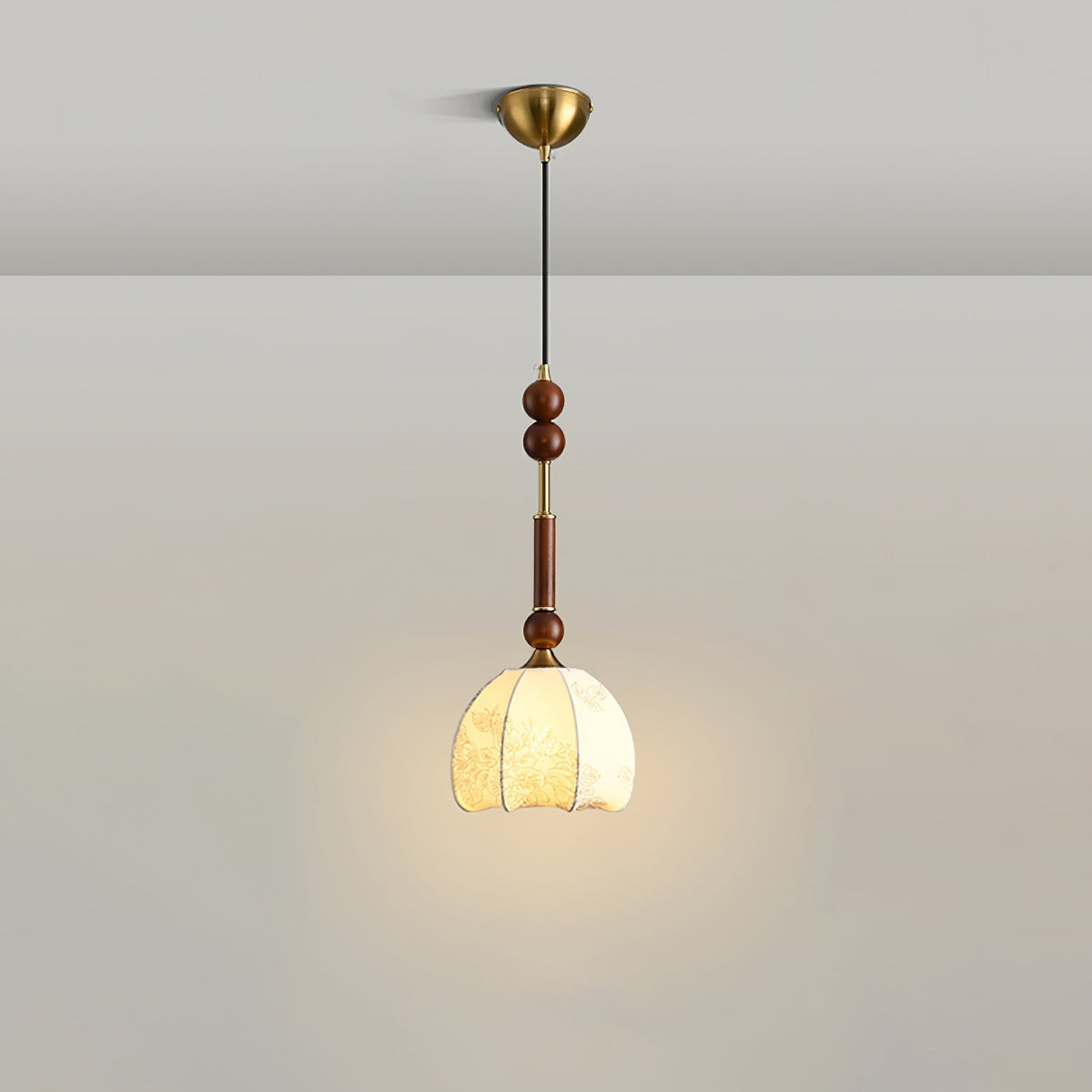 Yovelis Vintage Wood Pendant Lamp