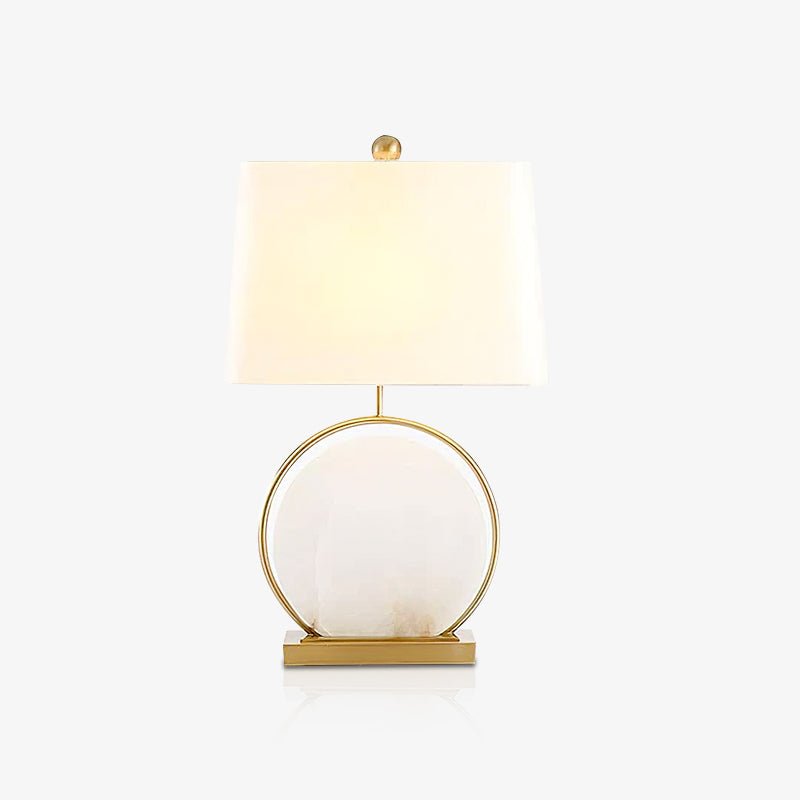 Cirilina Ring Base Alabaster Table Lamp