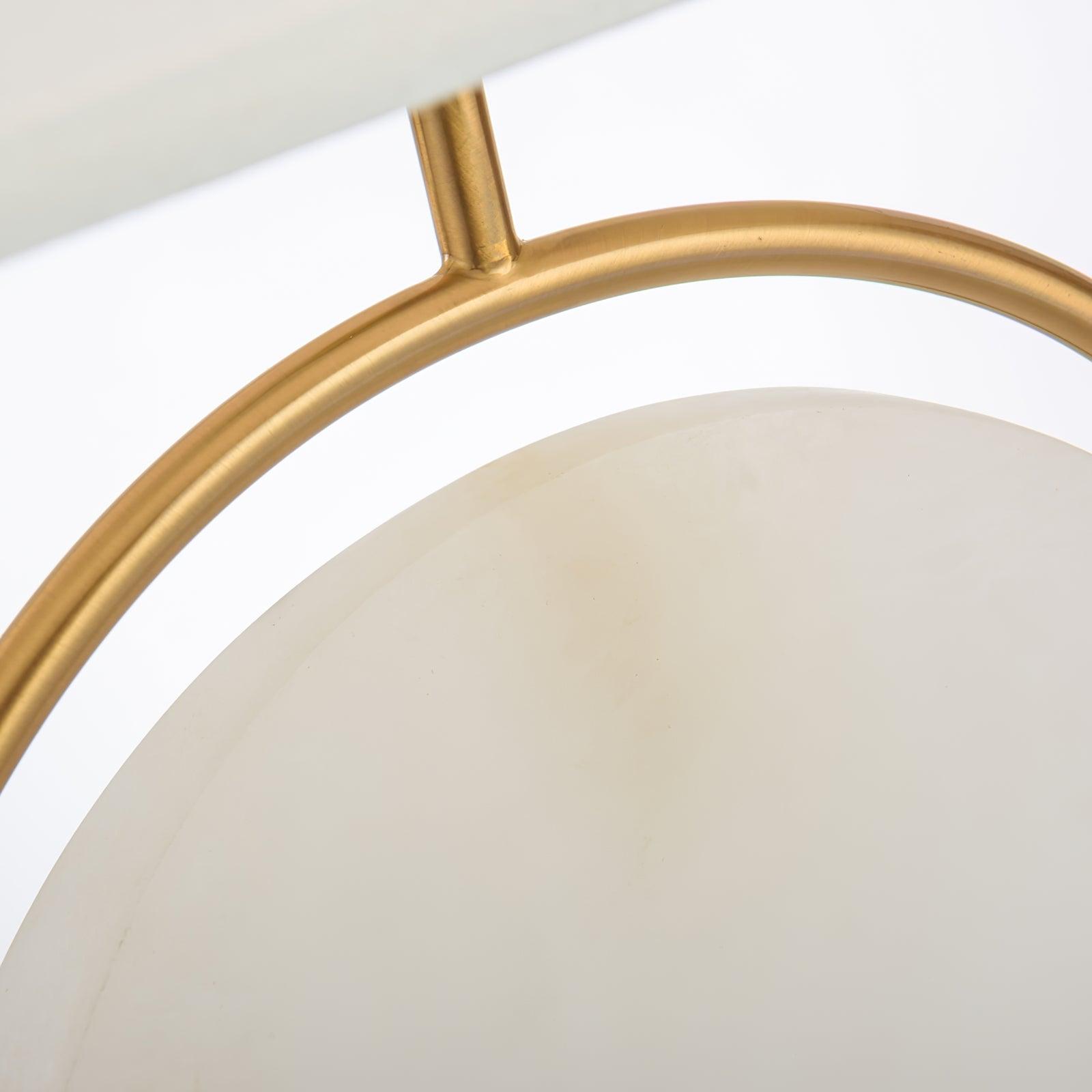 Cirilina Ring Base Alabaster Table Lamp