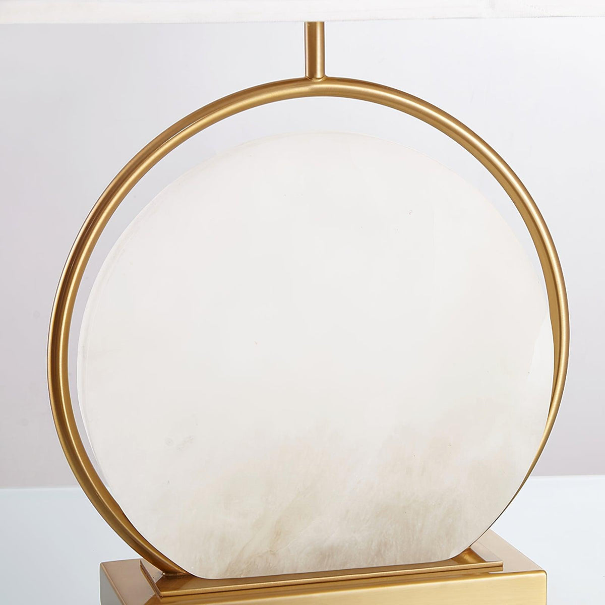 Cirilina Ring Base Alabaster Table Lamp