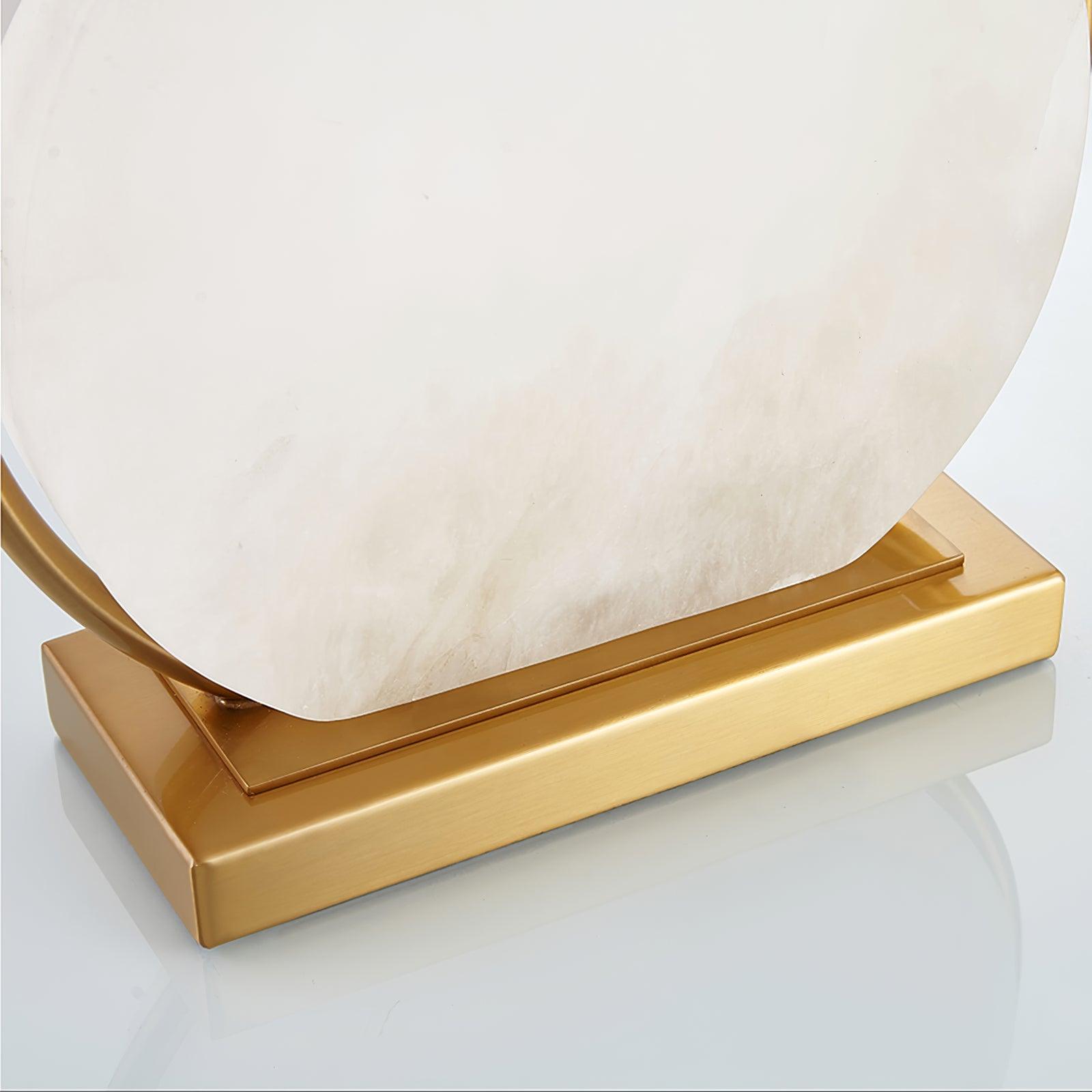 Cirilina Ring Base Alabaster Table Lamp