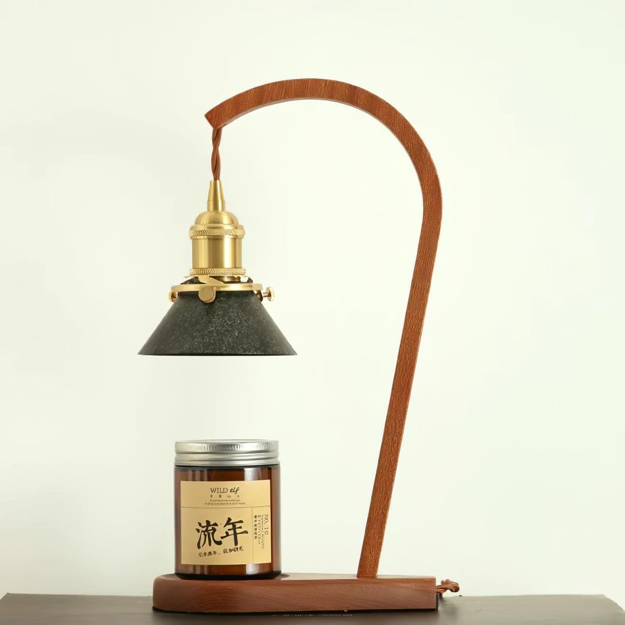 Aldorira Wood Mid-Century Modern Table Lamp