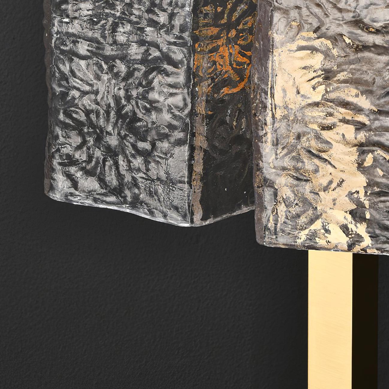 Blyn Brass Glass Artistic Table Lamp