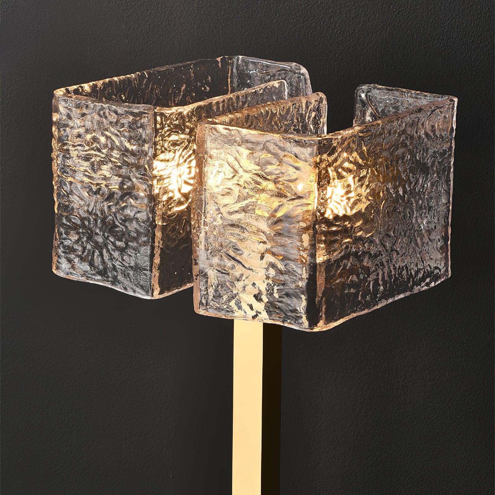 Blyn Brass Glass Artistic Table Lamp