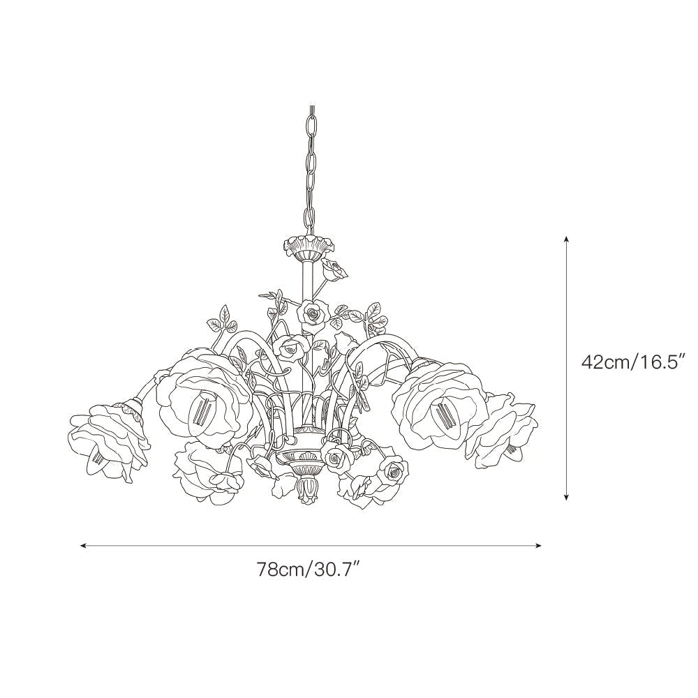 Viraoira Floral Chandelier