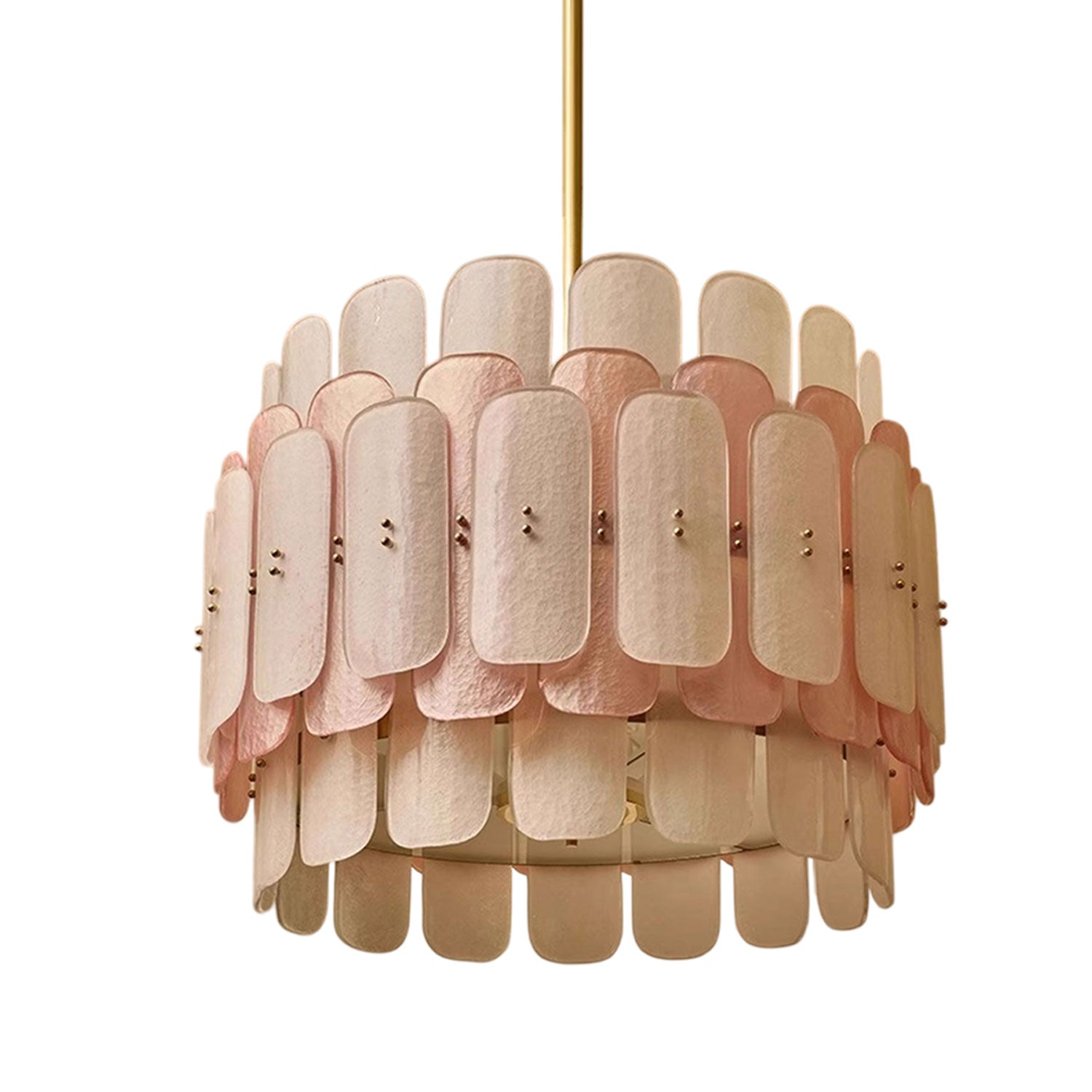 Rosalinne Modern Iron & Glass Chandelier