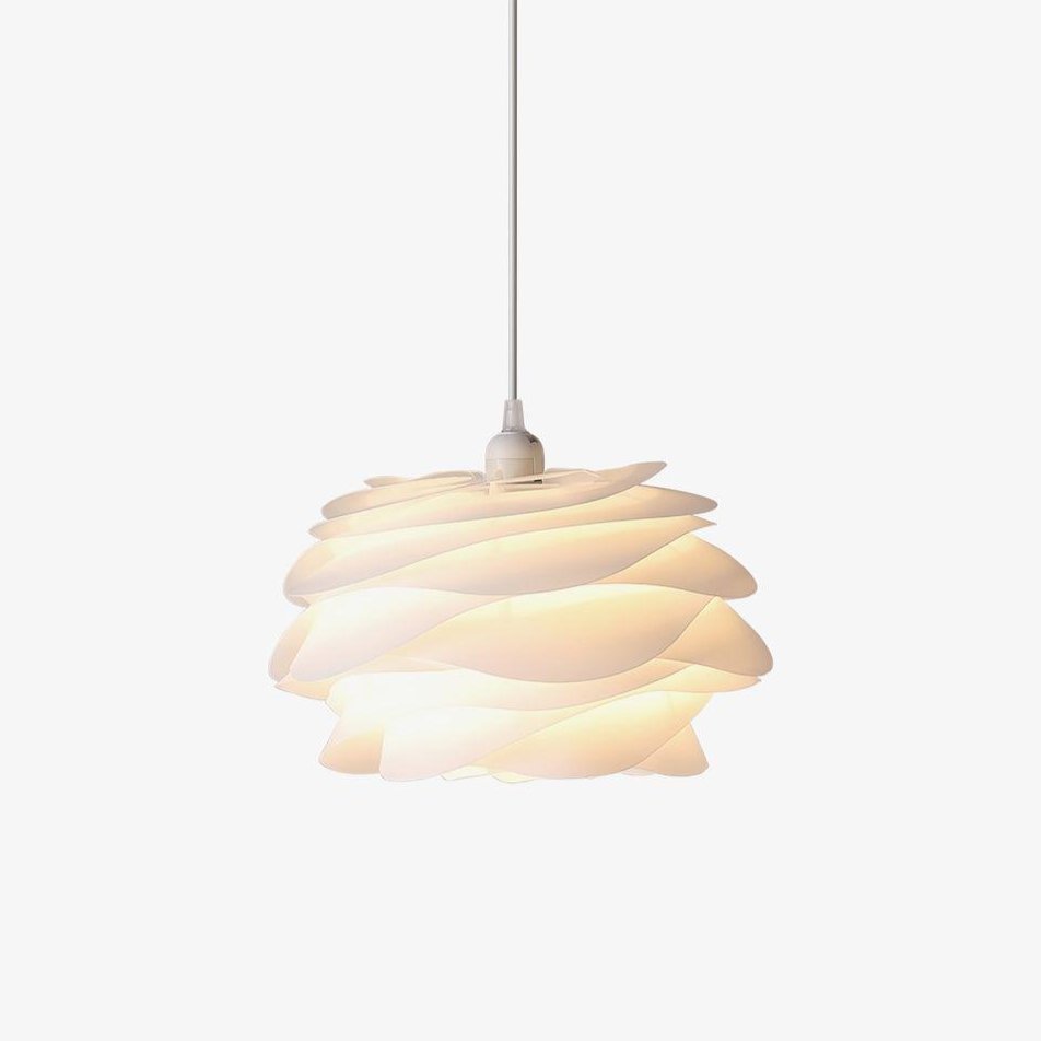 Solara Pendant Lamp PVC Rose Floral Layered Romantic - Neutral Decor
