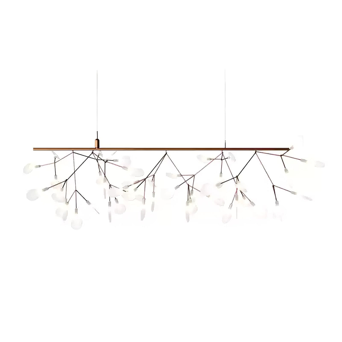 Auroreon Chandelier Rose Gold Firefly LED Branch