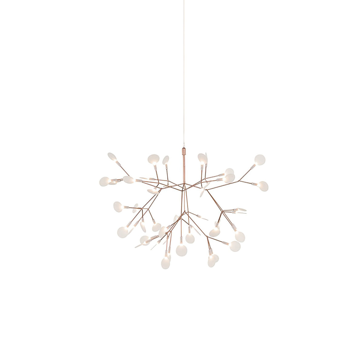 Auroreon Chandelier Rose Gold Firefly LED Branch