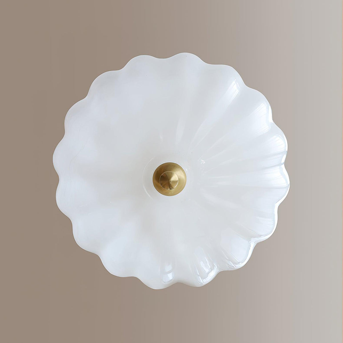 Voriq Chandelier Glass Bowl Brass Chain