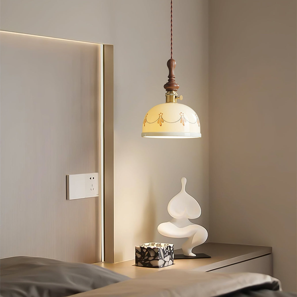 Ceraeyre Vintage Ceramic Pendant Light