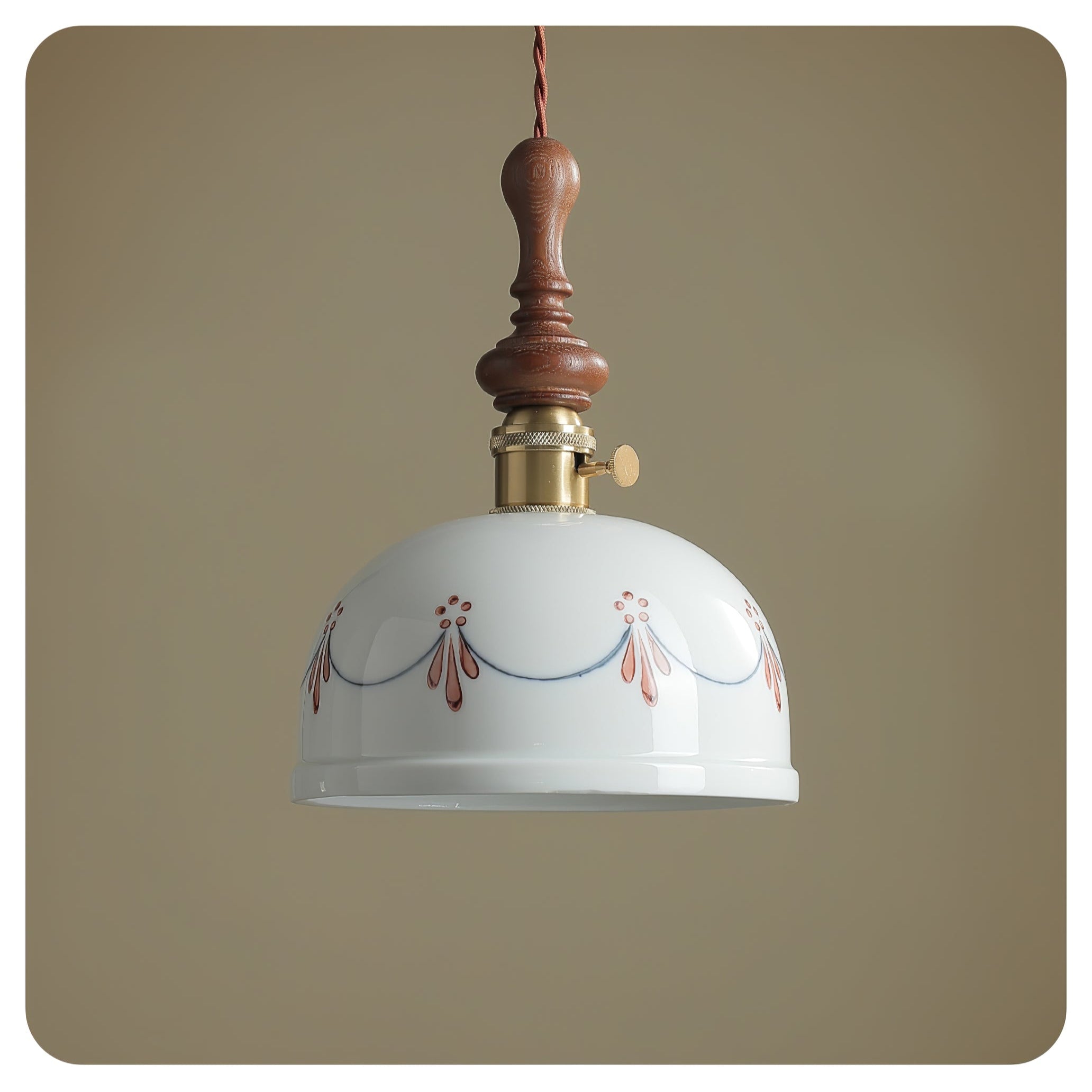 Ceraeyre Vintage Ceramic Pendant Light