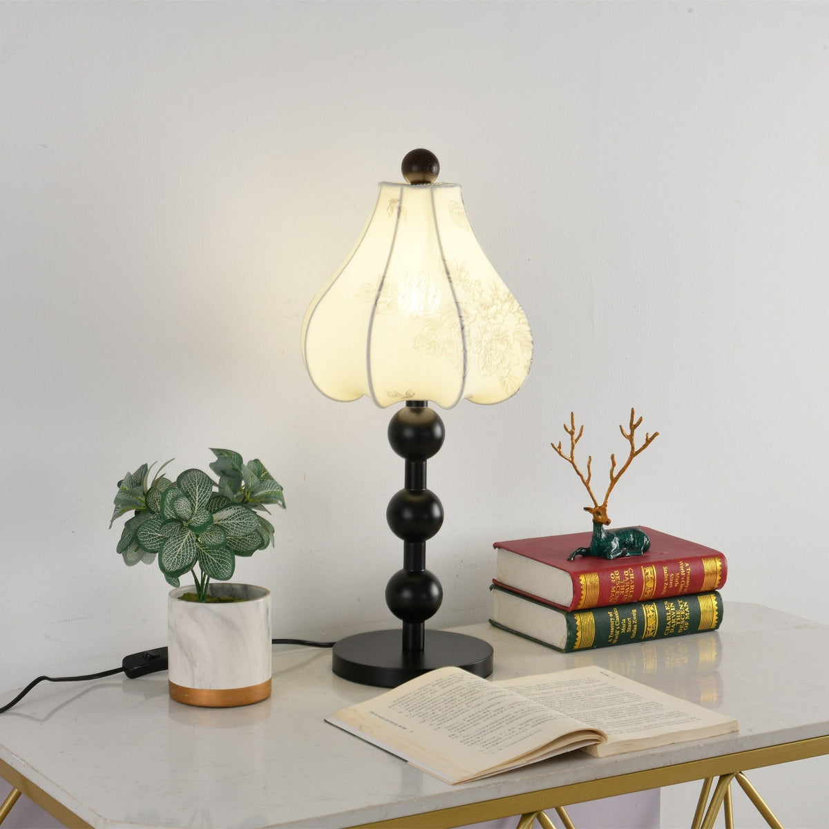 Mirerelle Vintage Fabric Table Lamp