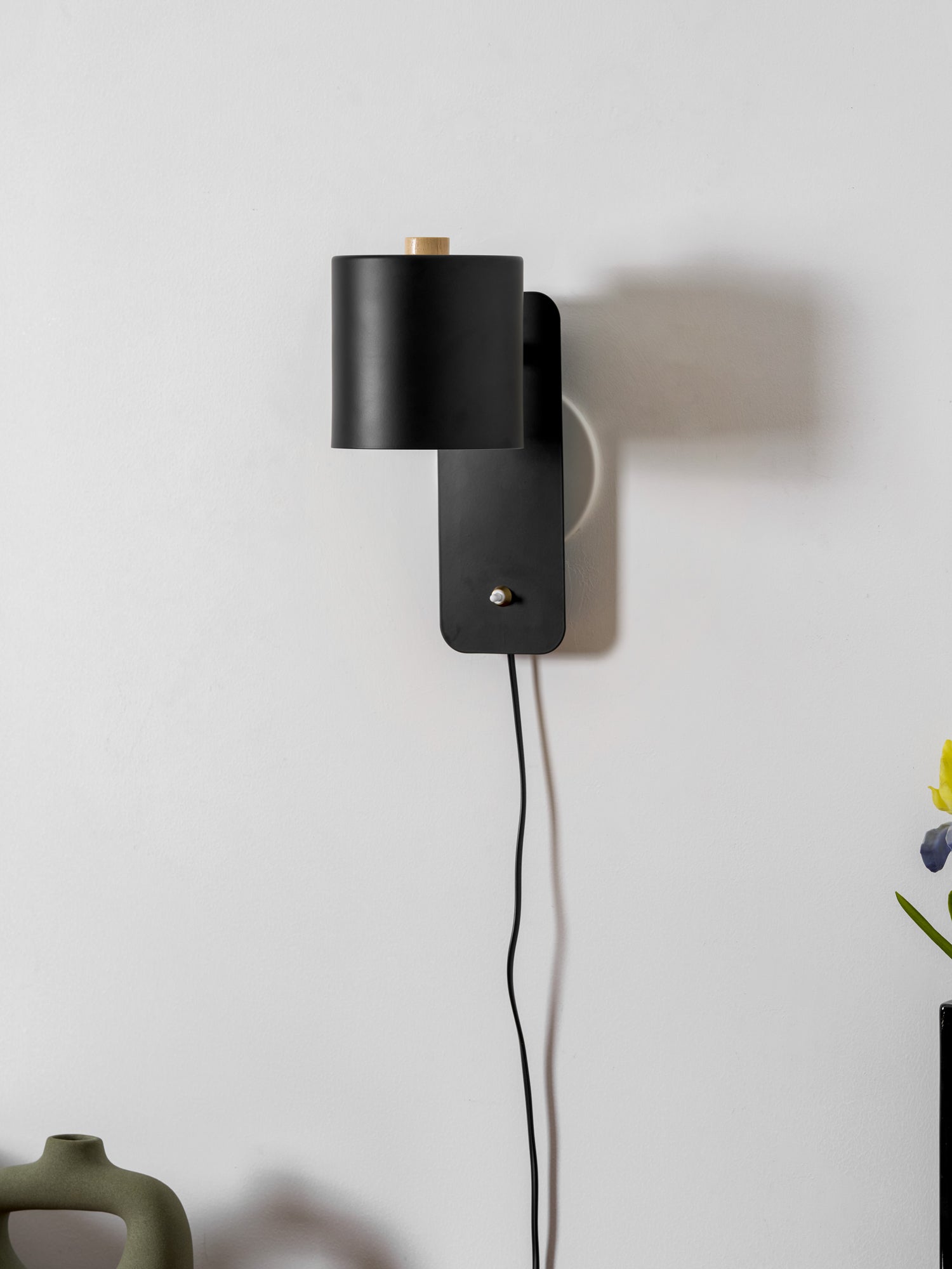 Ravenford Rotatable Cylinder Plug In Indoor Wall Light