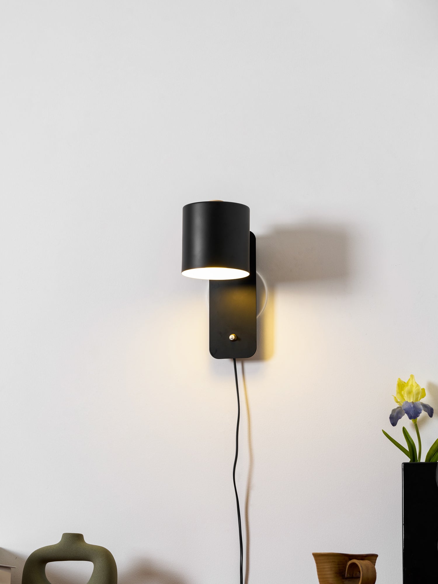 Ravenford Rotatable Cylinder Plug In Indoor Wall Light