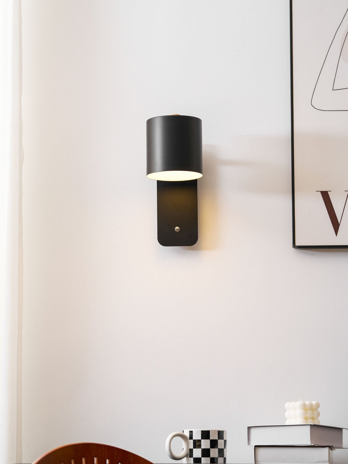 Solley Rotatable Cylinder Rechargeable Indoor Wall Light