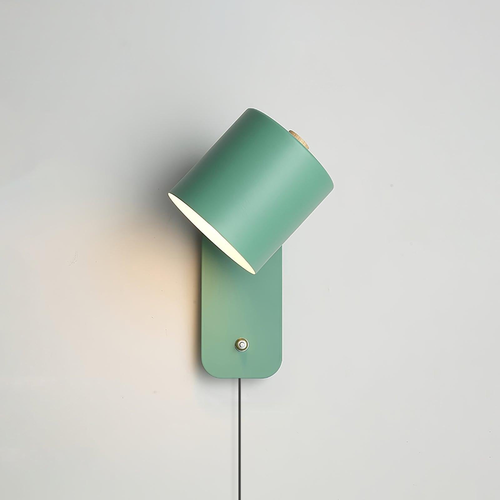 Ravenford Rotatable Cylinder Plug In Indoor Wall Light
