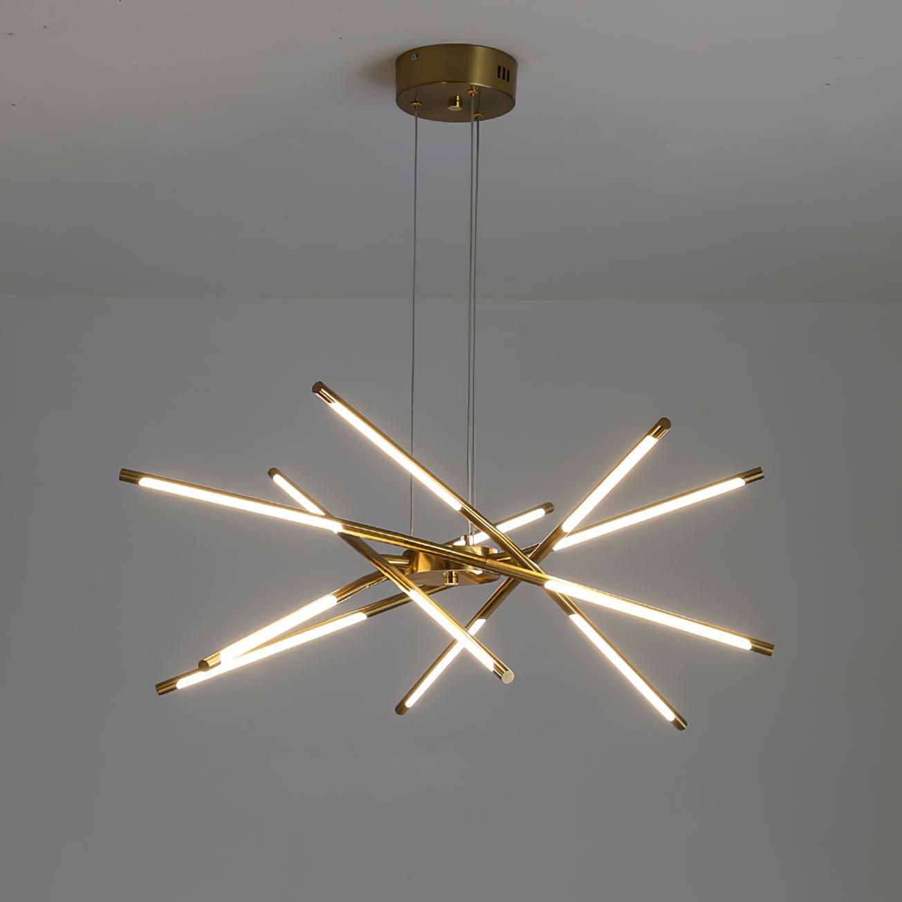 Lumueon Chandelier Rotatable LED Modern