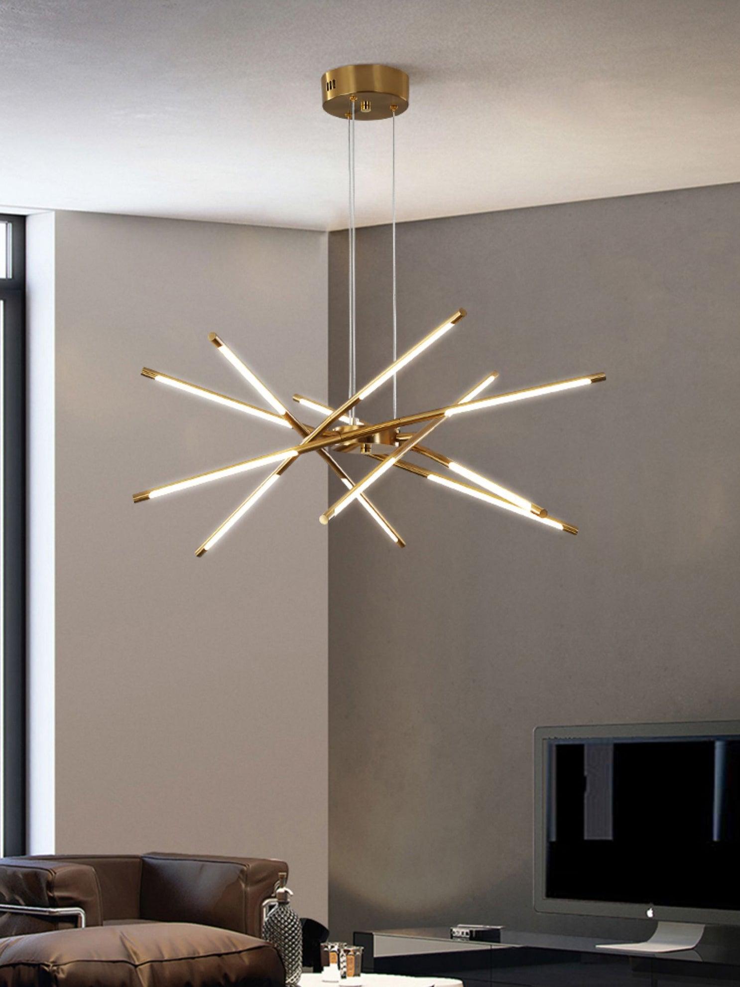 Lustra Chandelier Rotatable LED Modern - Neutral Decor