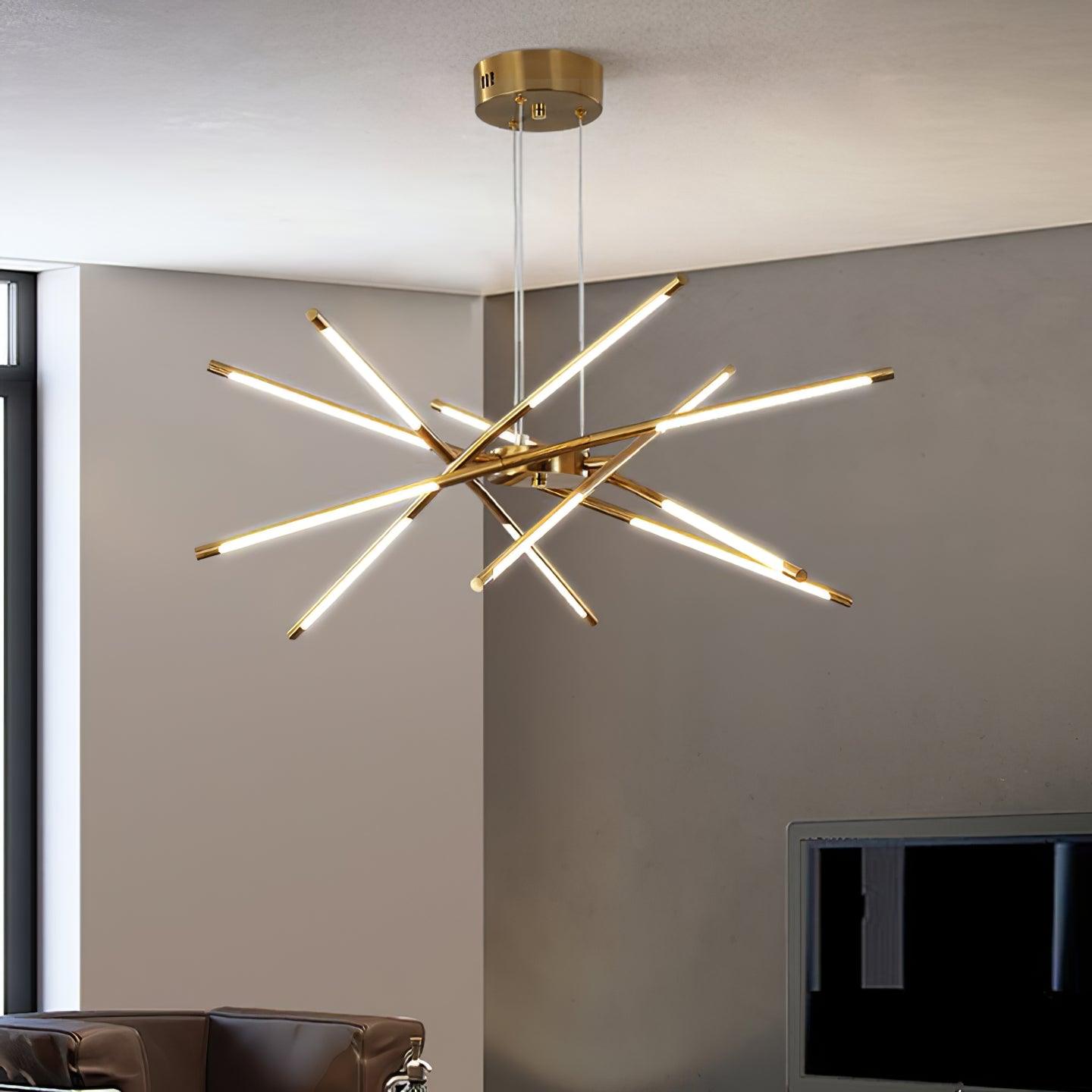 Lumueon Chandelier Rotatable LED Modern