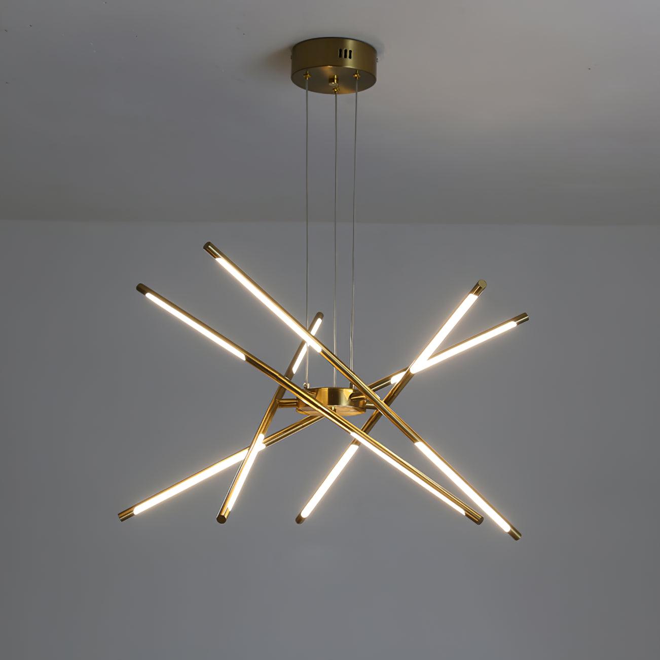 Lumueon Chandelier Rotatable LED Modern