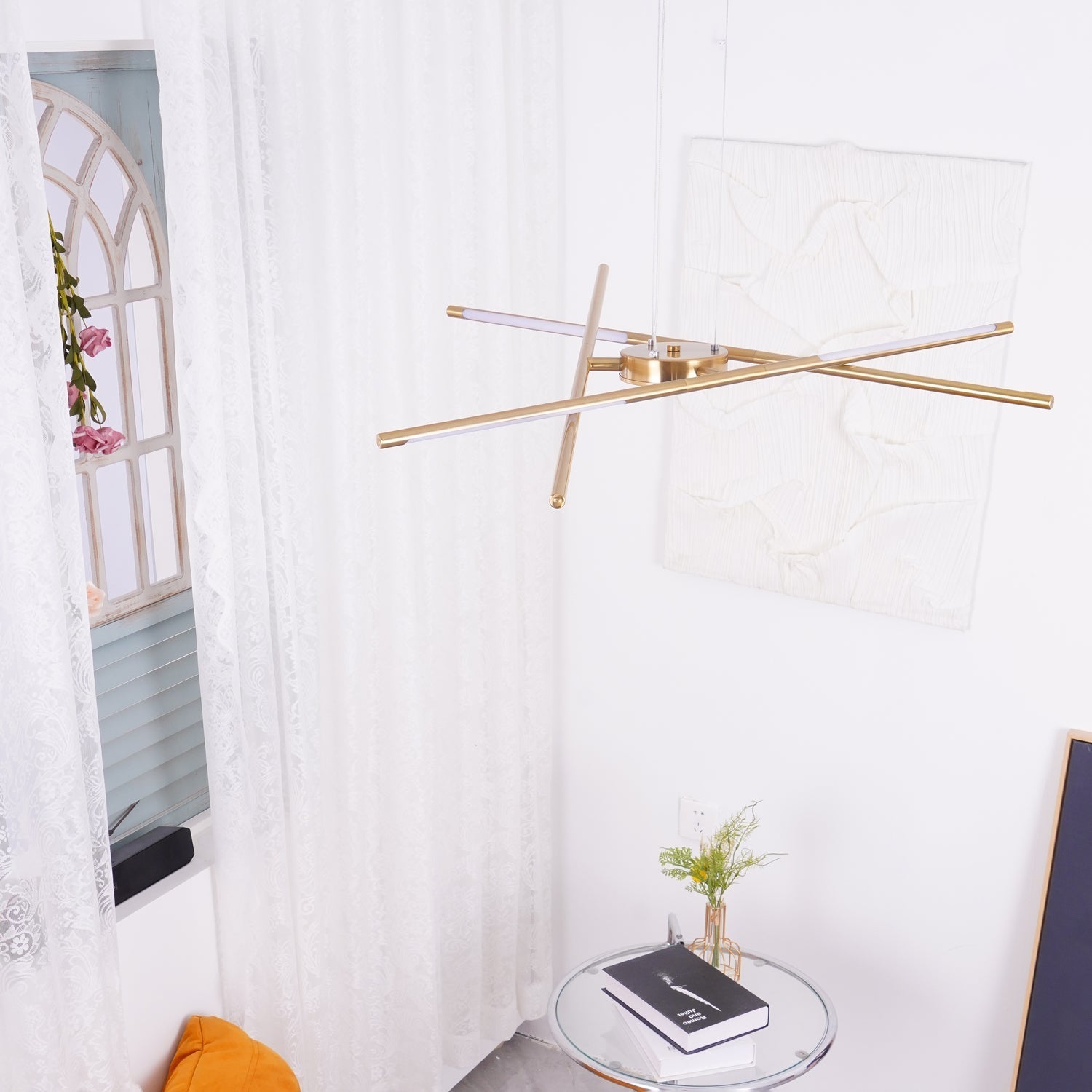 Lumueon Chandelier Rotatable LED Modern