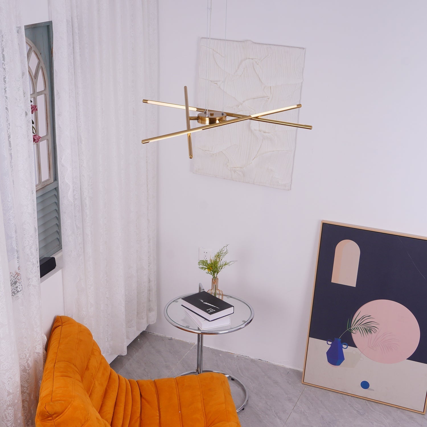 Lustra Chandelier Rotatable LED Modern - Neutral Decor
