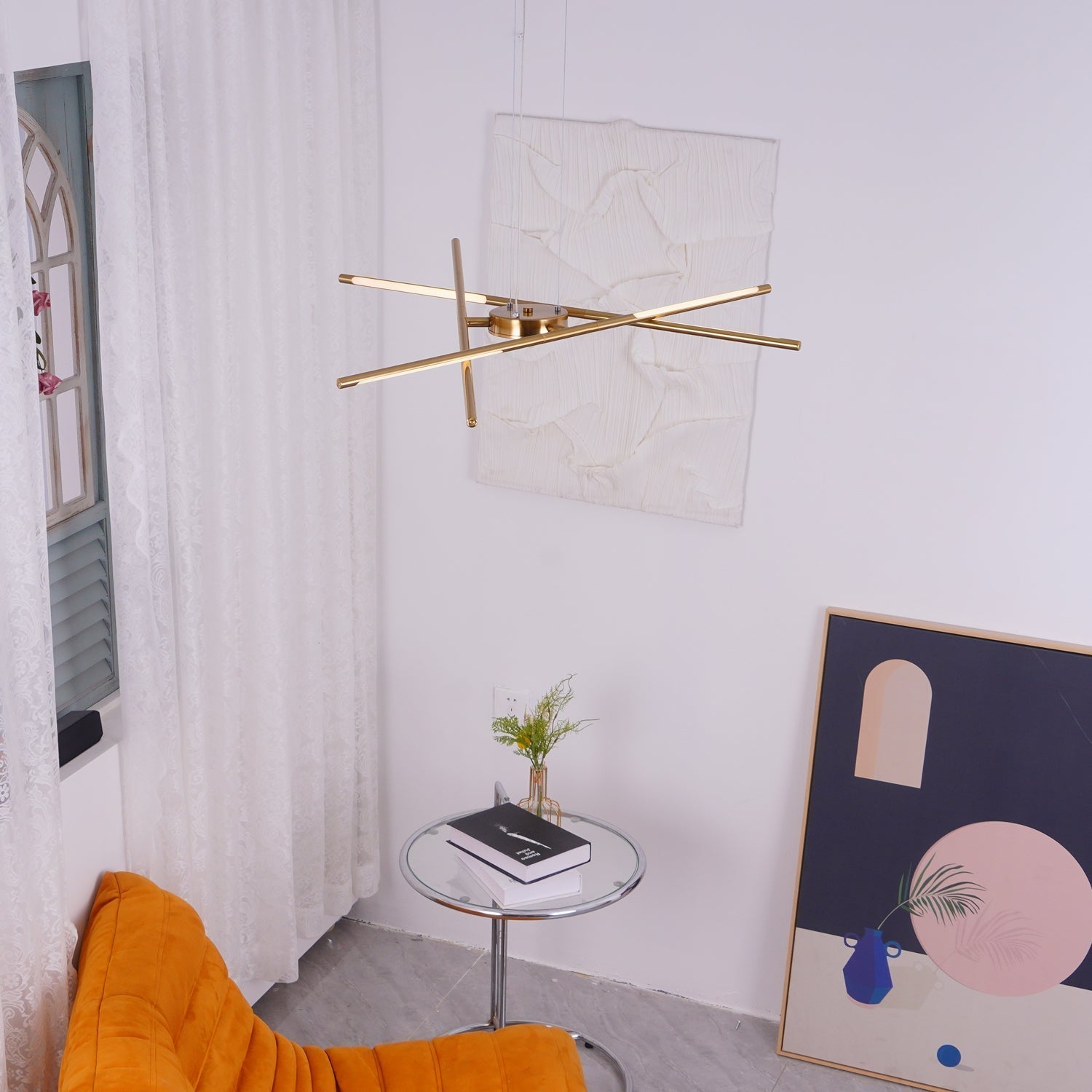 Lustra Chandelier Rotatable LED Modern - Neutral Decor