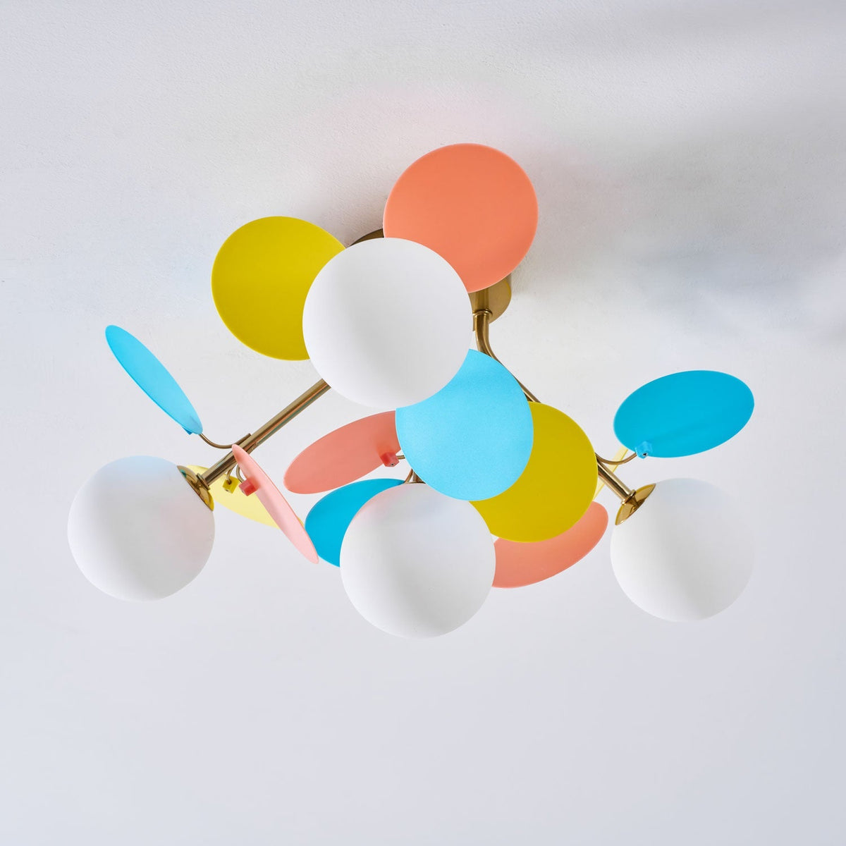 Fioragrove Round Macaron Flush Mount Ceiling Light