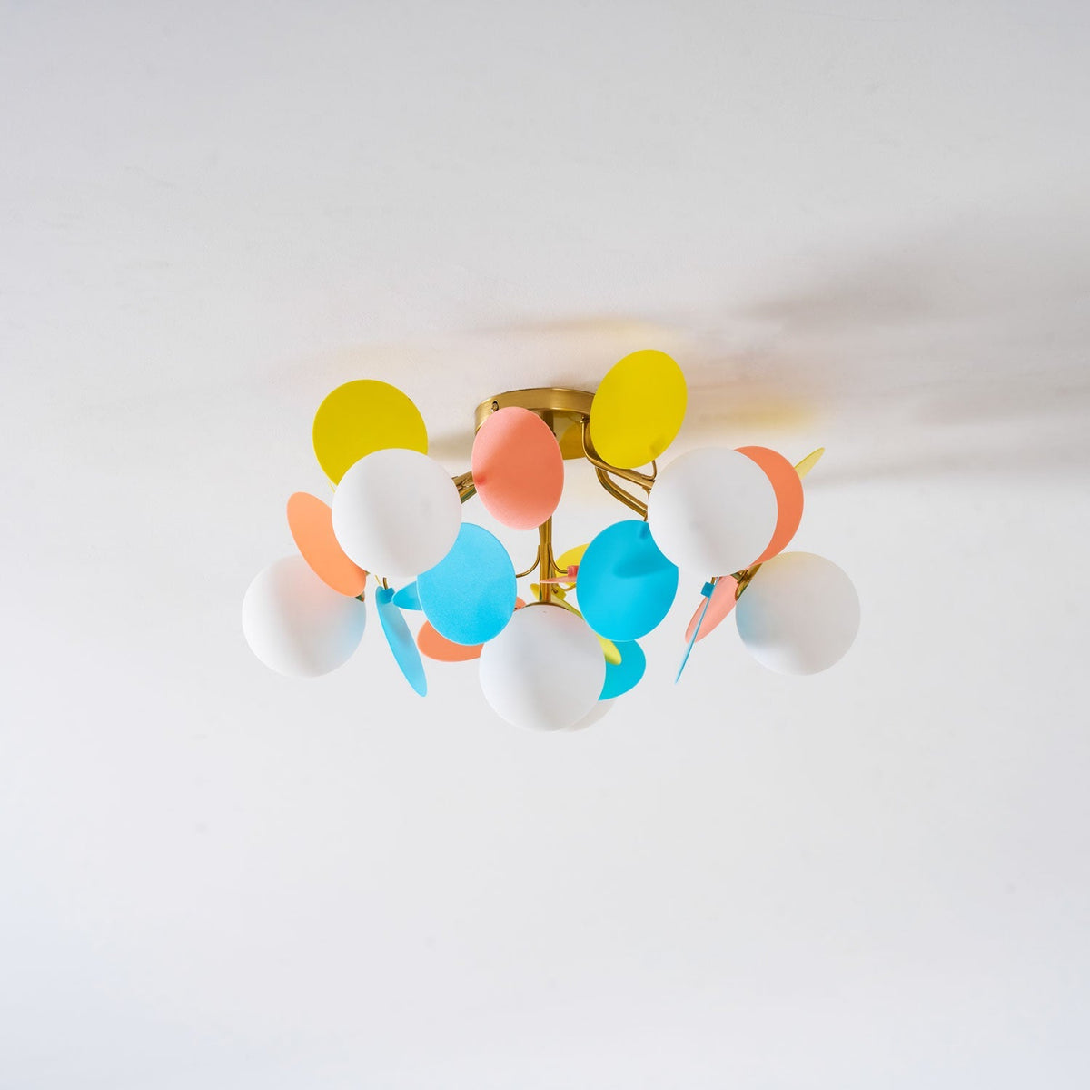 Fioragrove Round Macaron Flush Mount Ceiling Light