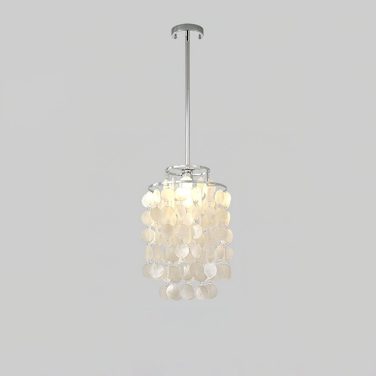 Vana Pendant Lamp Round Shell Chrome