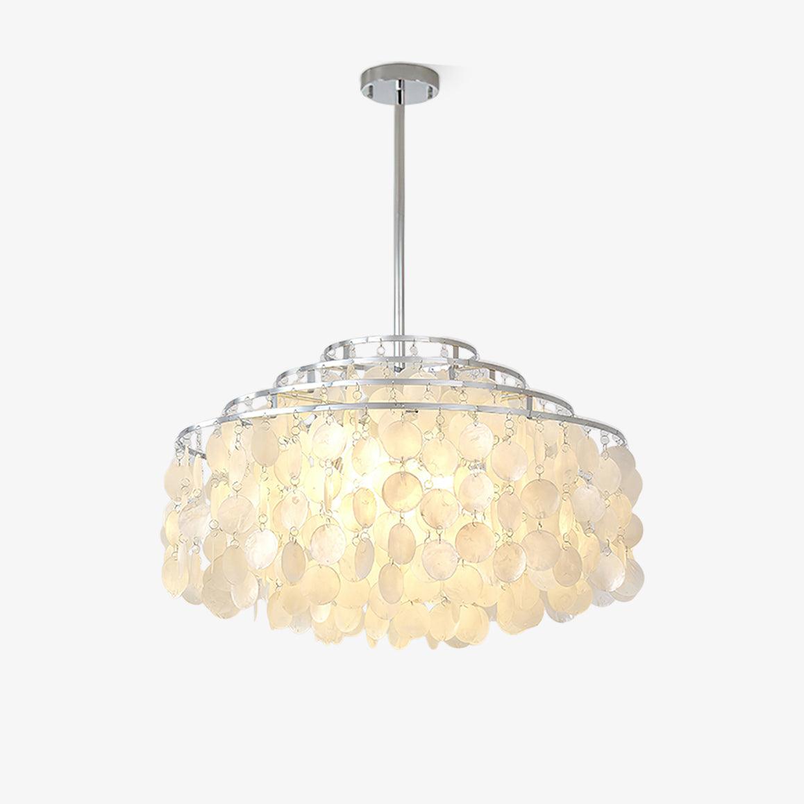 Vana Pendant Lamp Round Shell Chrome