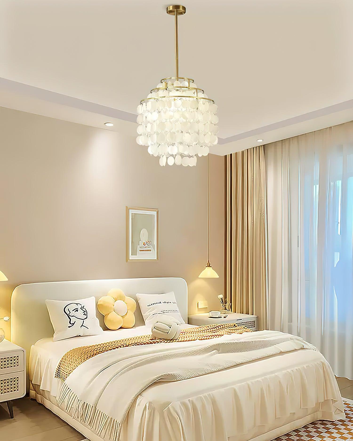 Vana Pendant Lamp Round Shell Chrome