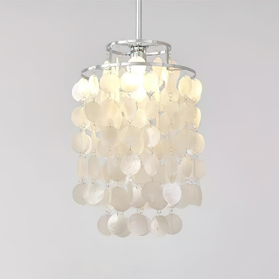 Vana Pendant Lamp Round Shell Chrome