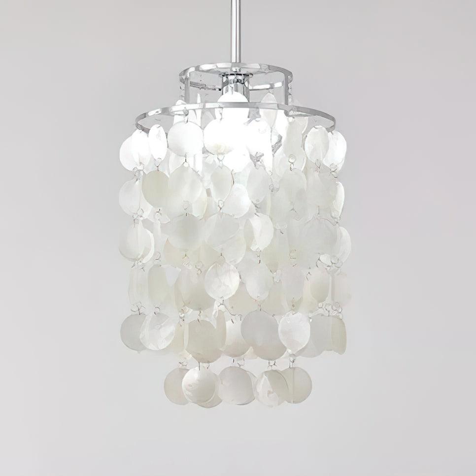 Vana Pendant Lamp Round Shell Chrome