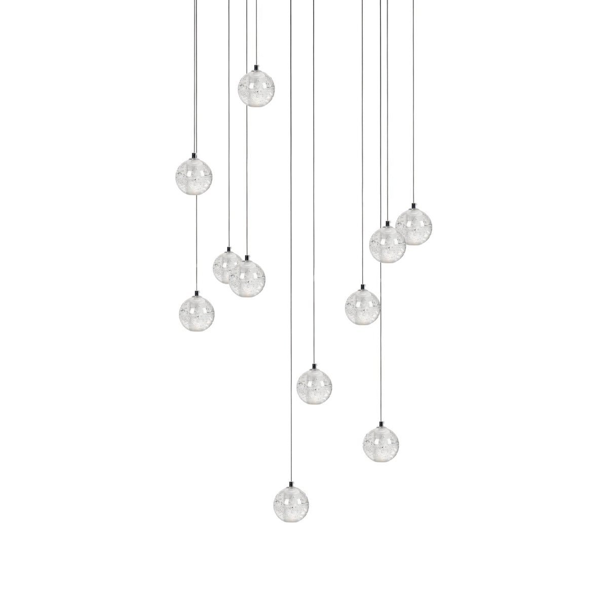 Crystal Bubble Cluster Pendant Light