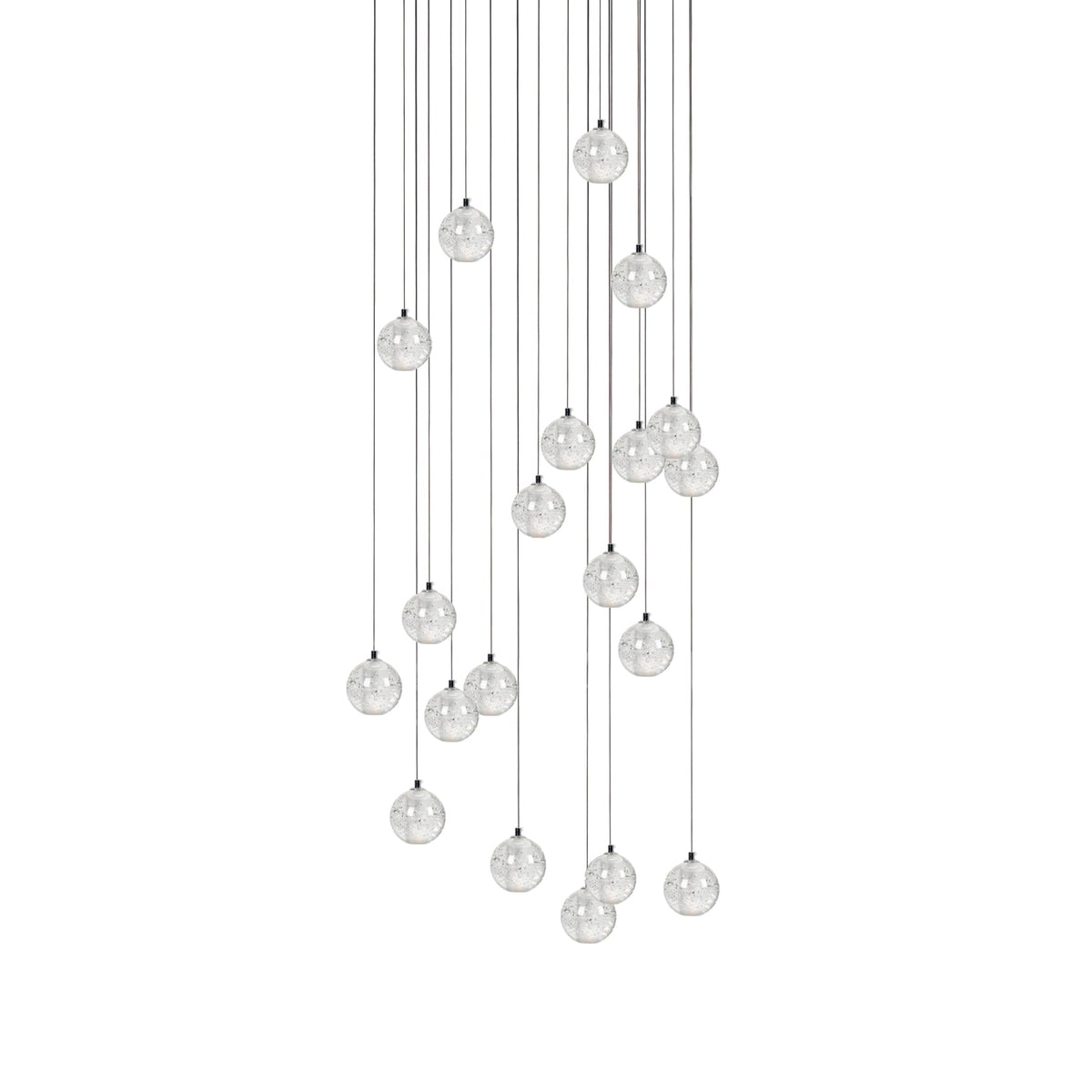 Crystal Bubble Cluster Pendant Light