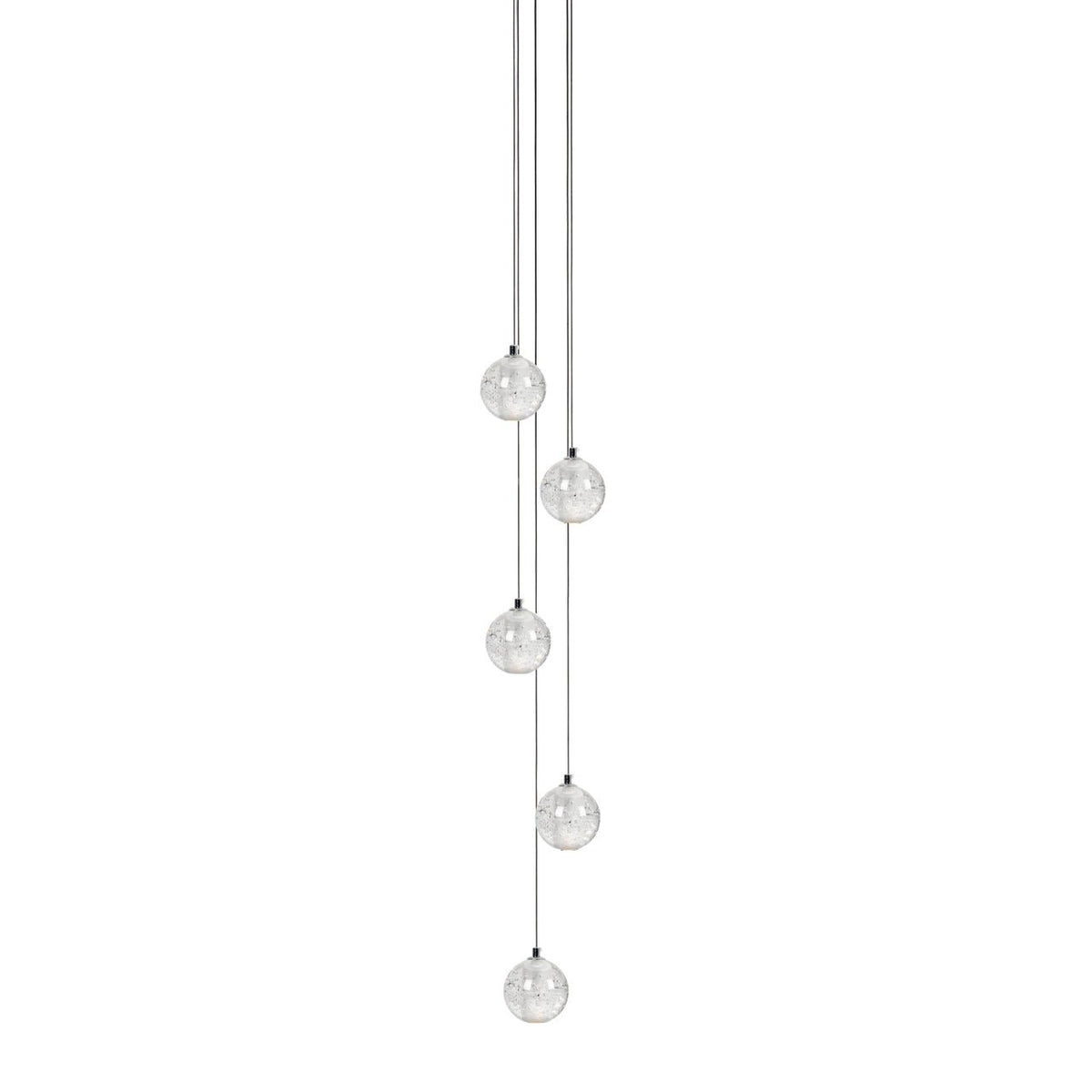 Crystal Bubble Cluster Pendant Light
