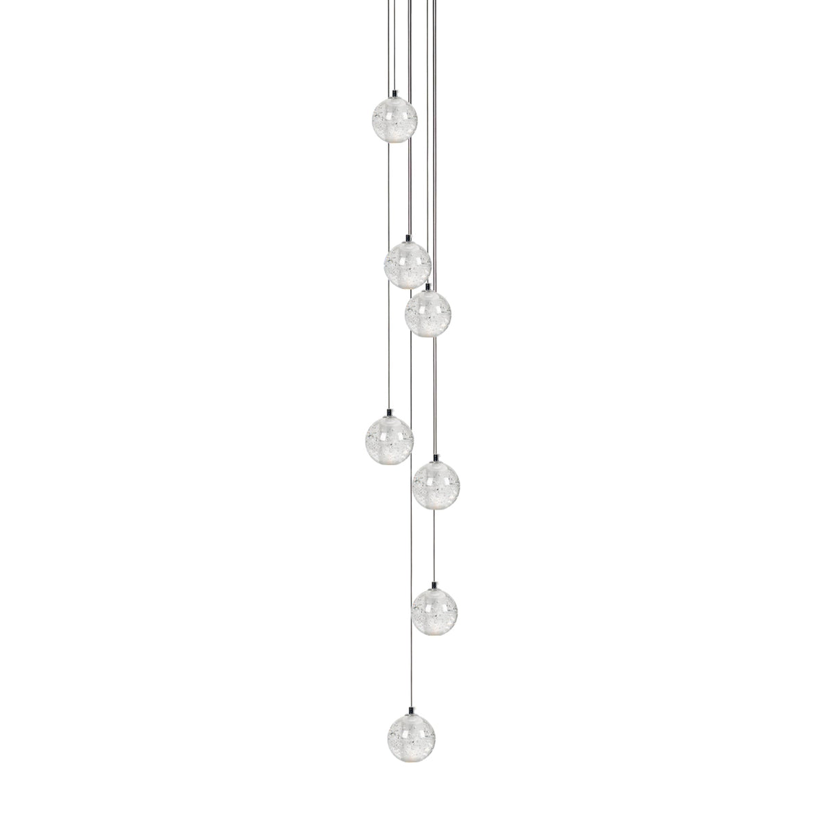 Crystal Bubble Cluster Pendant Light