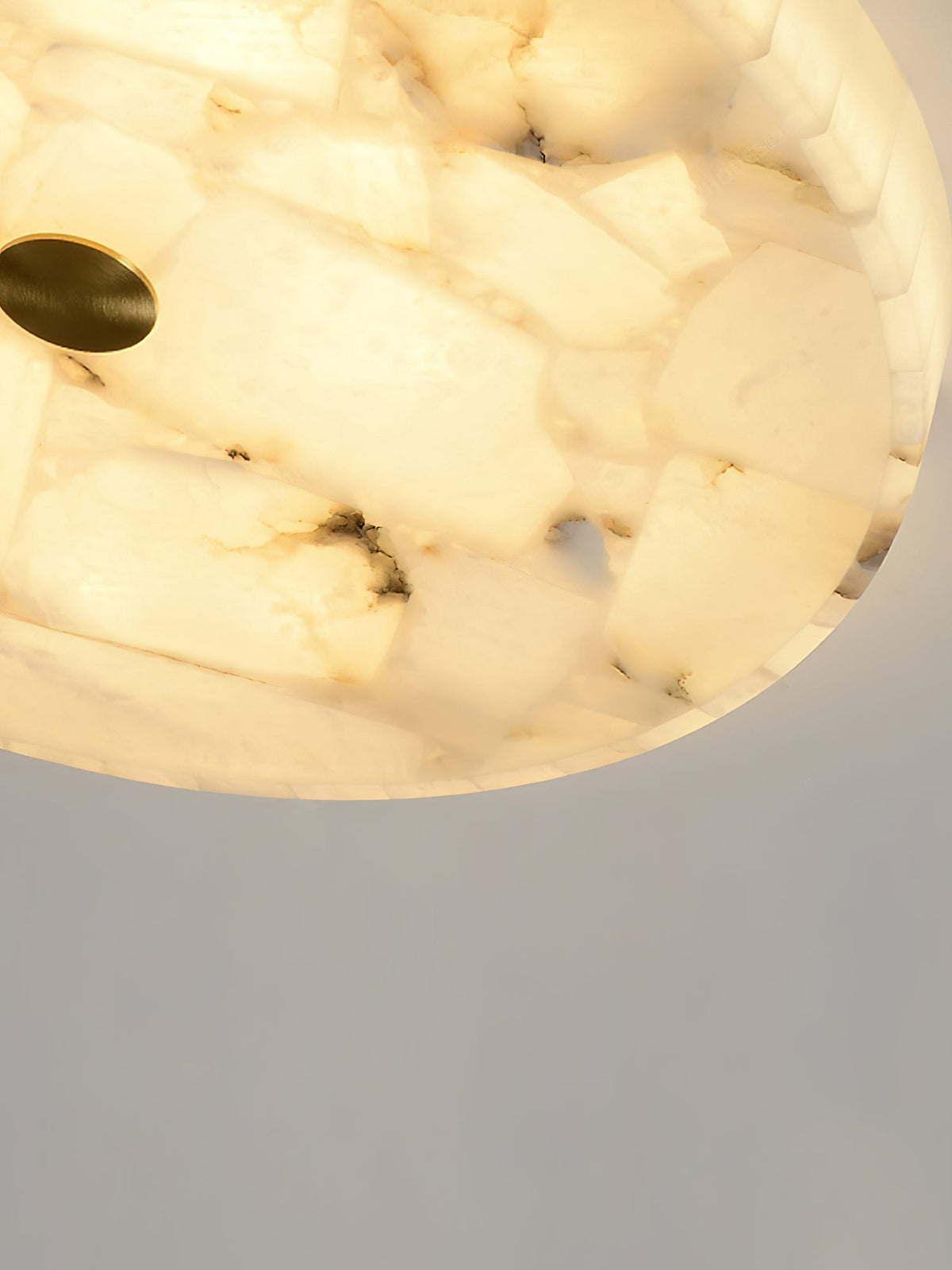 Nivael Round Alabaster Ceiling Lamp