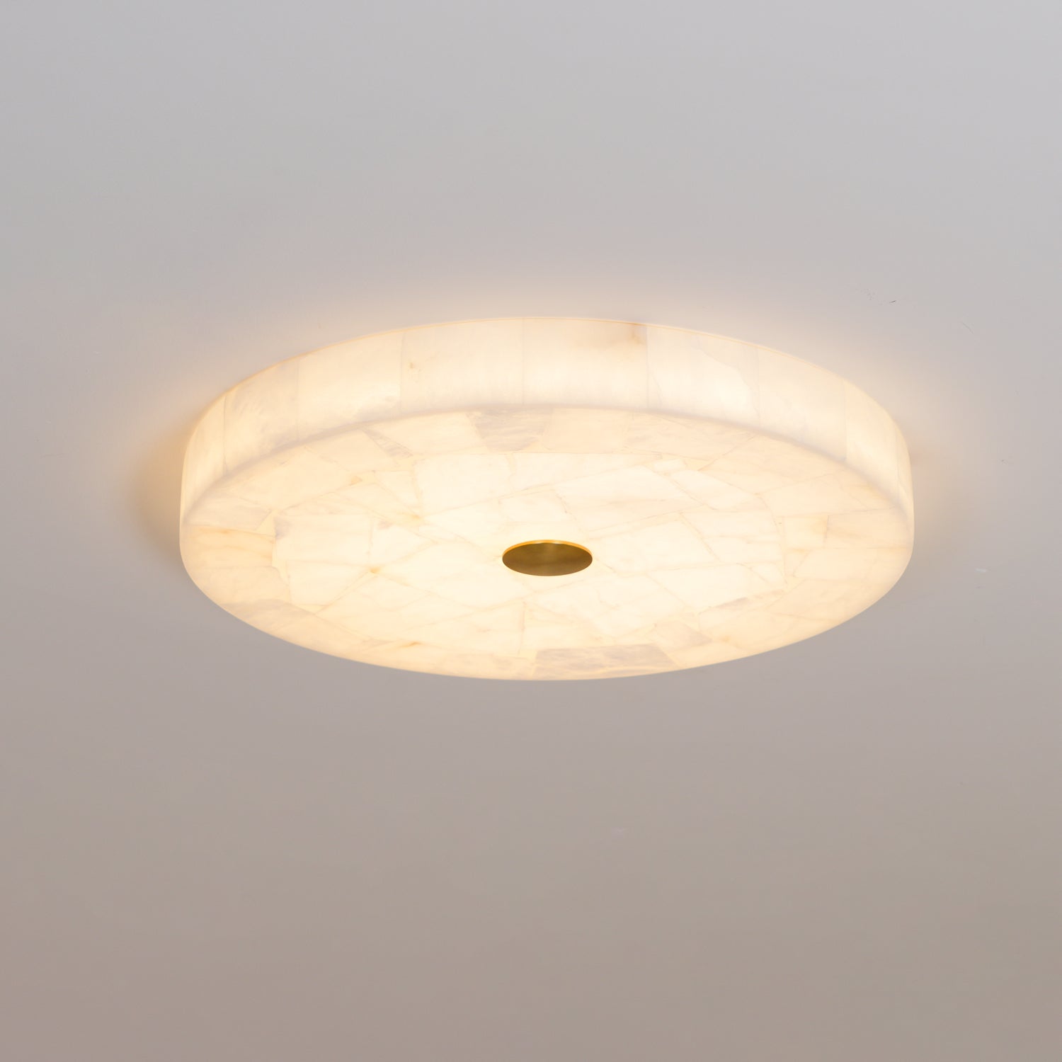 Norshire Round Alabaster Flush Mount Ceiling Light