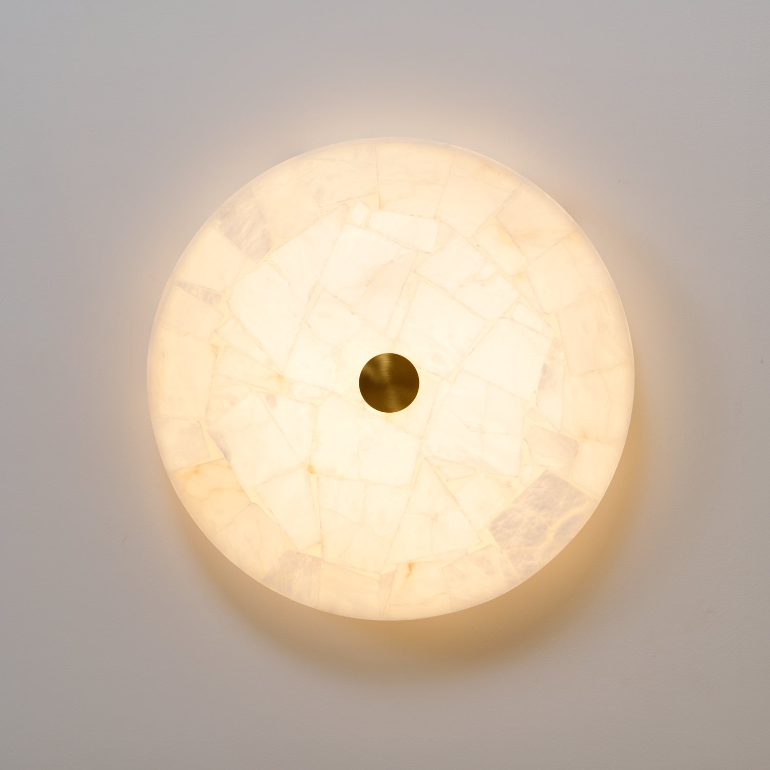 Torin Round Alabaster Ceiling Lamp