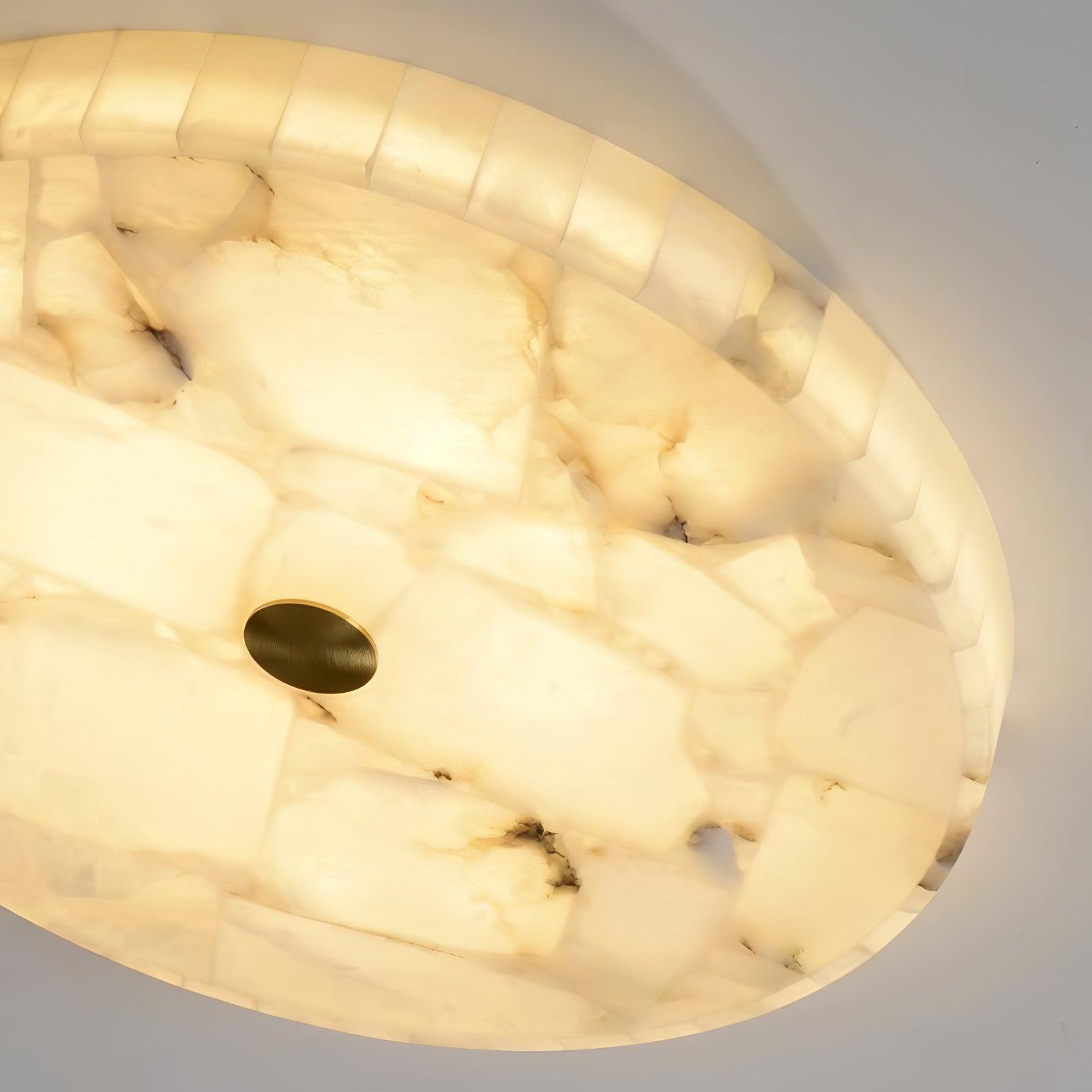 Torin Round Alabaster Ceiling Lamp