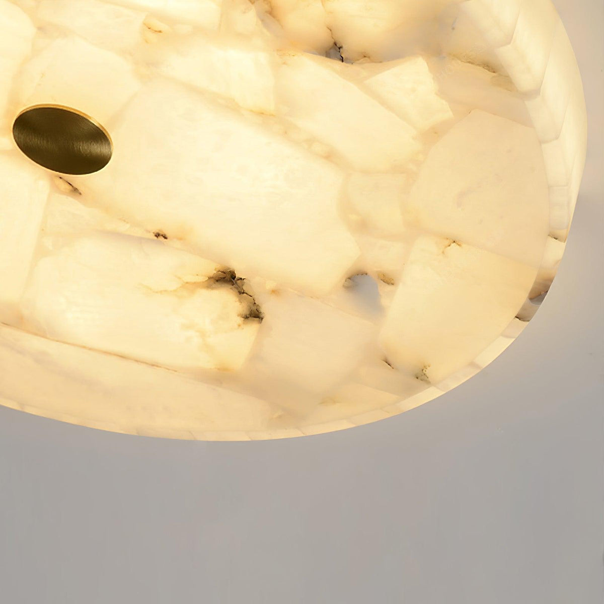 Torin Round Alabaster Ceiling Lamp
