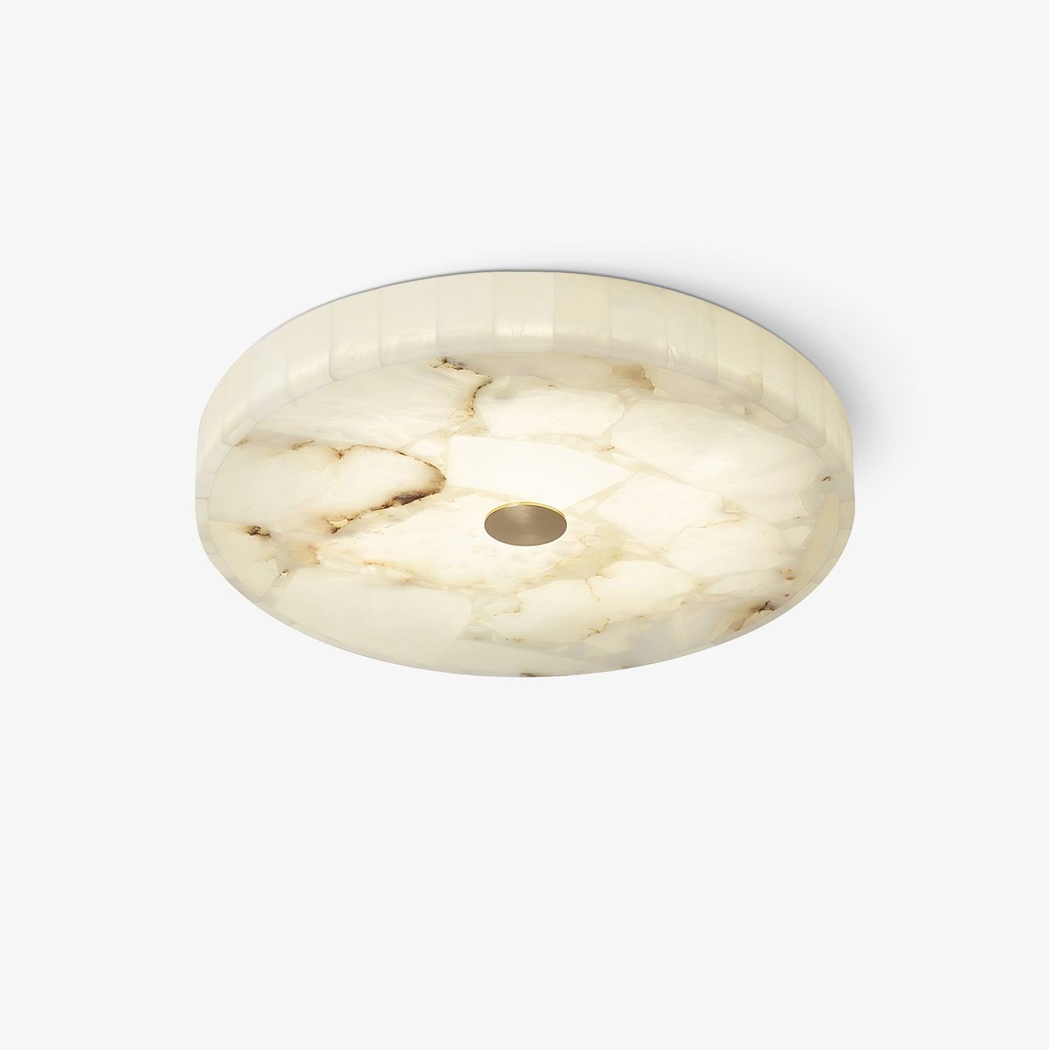 Norshire Round Alabaster Flush Mount Ceiling Light