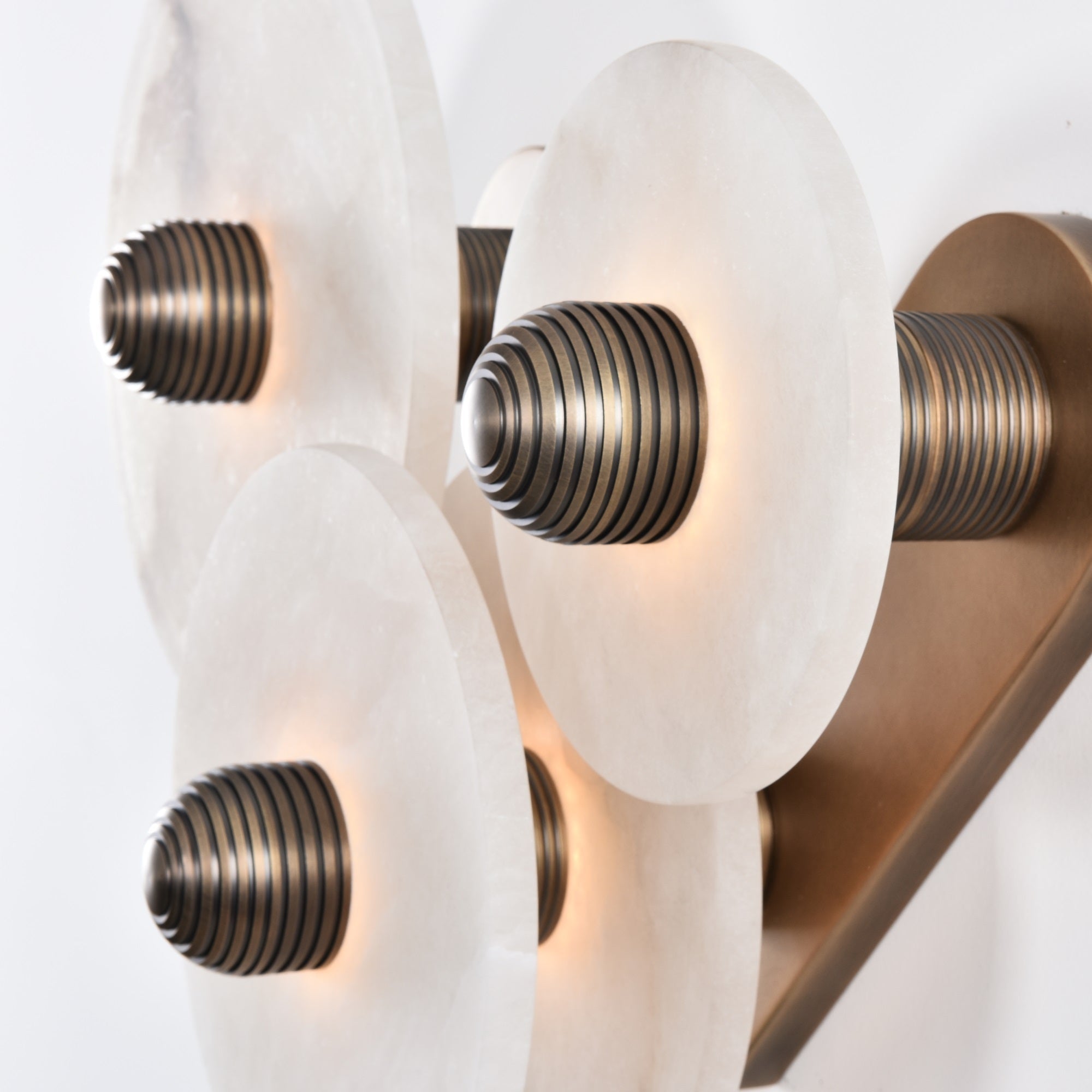 Selene Minimalist Alabaster Ceiling Light