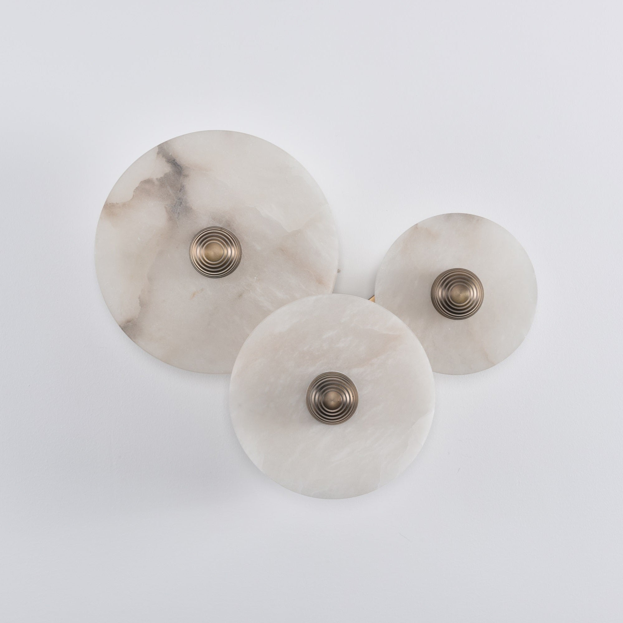 Selene Minimalist Alabaster Ceiling Light
