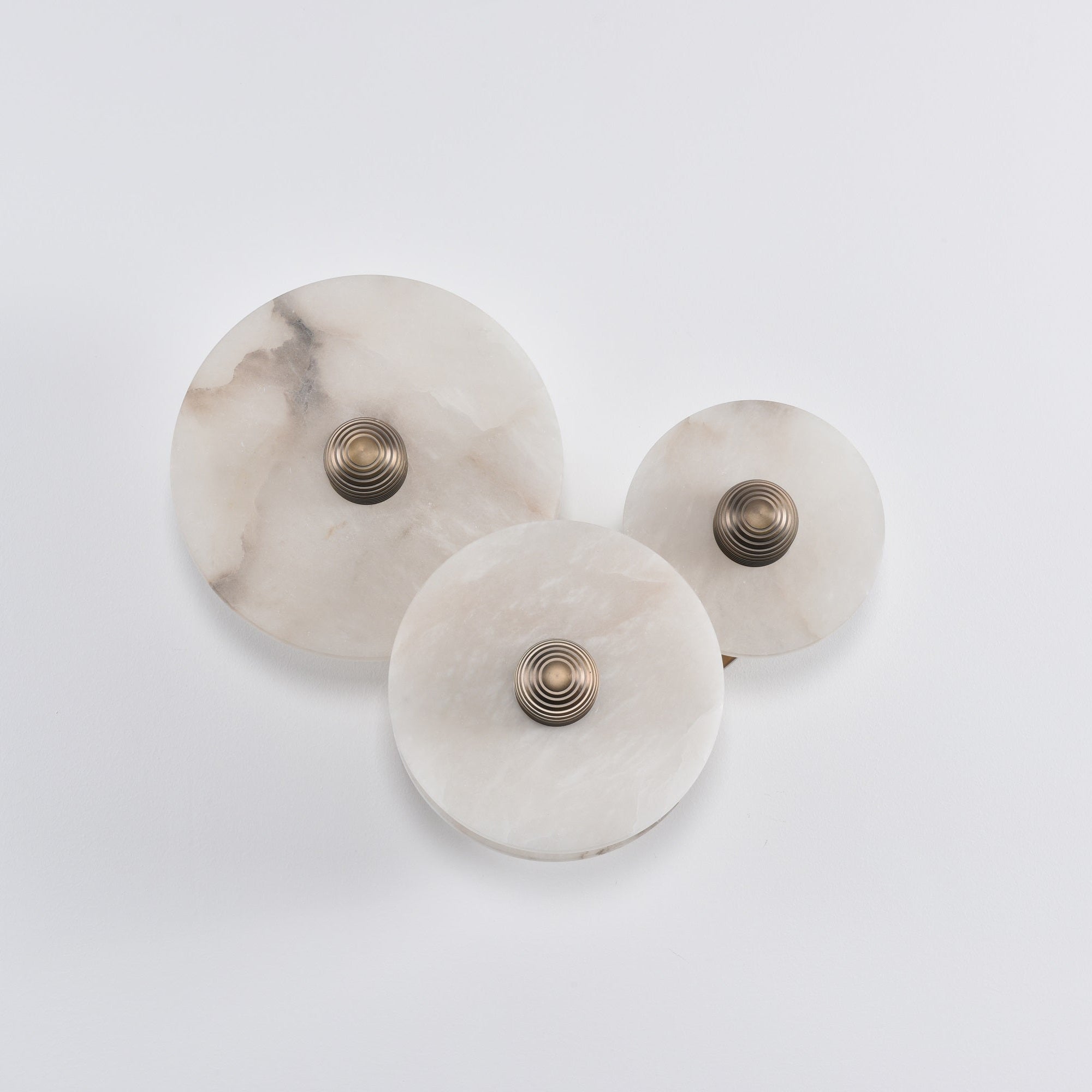 Selene Minimalist Alabaster Ceiling Light