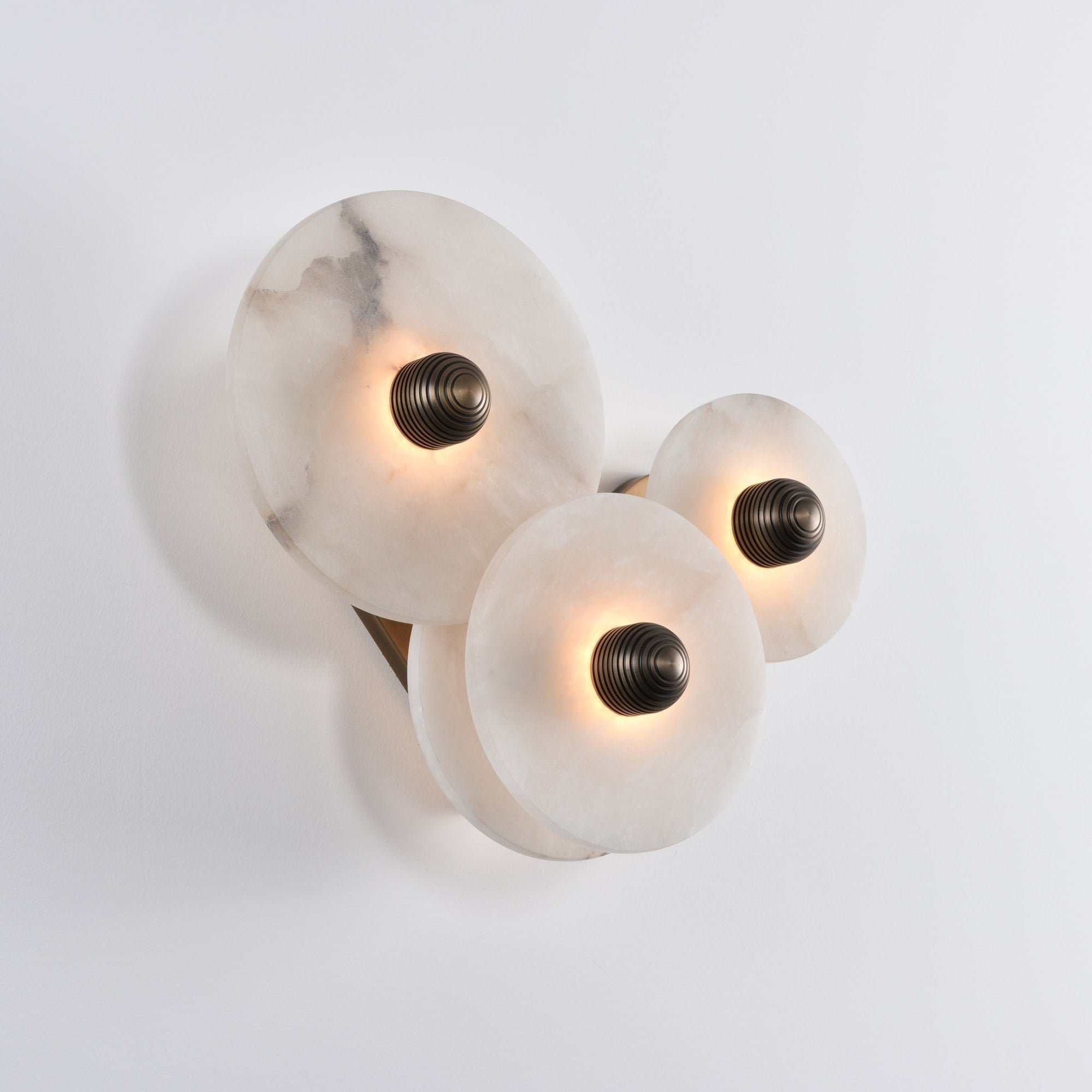 Selene Minimalist Alabaster Ceiling Light